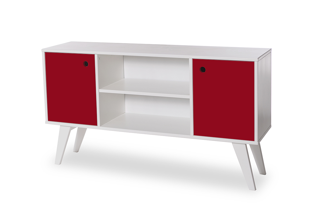 ARMÁRIO HORIZONTAL 02 PORTAS COM PRATELEIRA VERMELHO CRISTAL 135X38,5X73 CM Compre na Idea Store Artesanato Suely Alvaro Ramos ~ ARMÁRIO HORIZONTAL 02 PORTAS COM PRATELEIRA VERMELHO CRISTAL 135X38,5X73 CM Compre na Idea Store