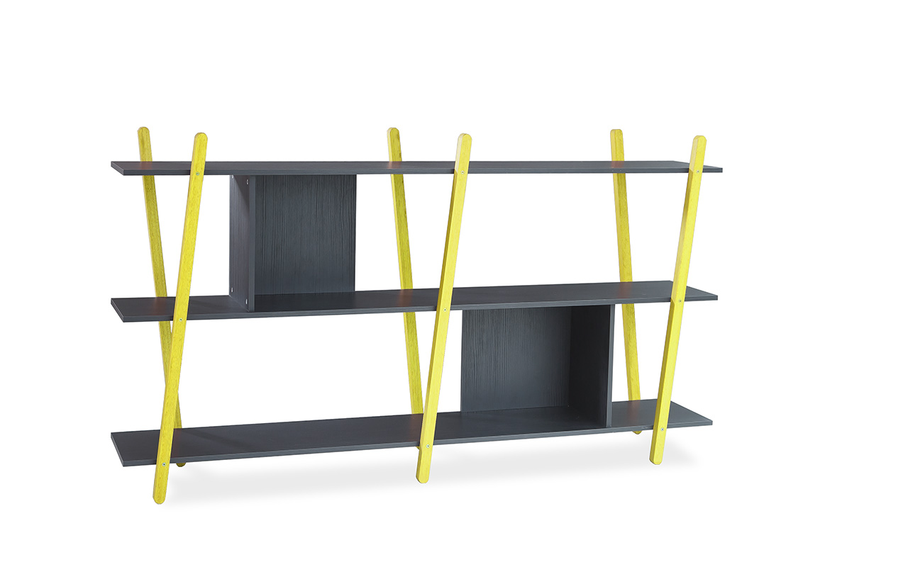 APARADOR PRETO ESTANTE BAIXA PARA LIVROS SUE PÉS DE MADEIRA COR AMARELA 180X38X100 CM Adesivos Decorativos De Orixas ~ APARADOR PRETO ESTANTE BAIXA PARA LIVROS SUE PÉS DE MADEIRA COR AMARELA 180X38X100 CM
