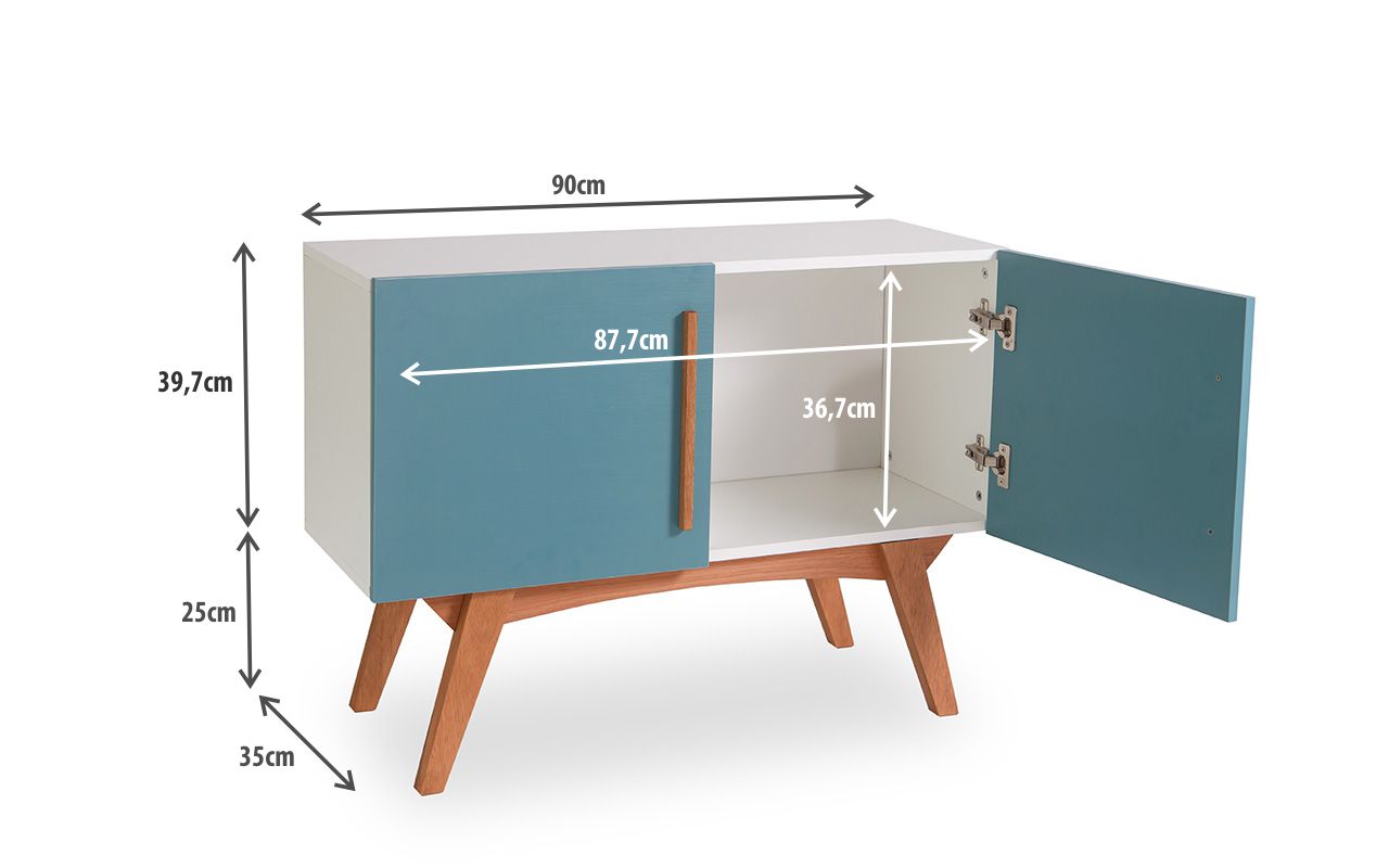 ARMÁRIO BALCÃO BUFFET COLORIDO PARA SALA DE JANTAR 2 PORTAS AZUIS ESTILO RETR u00d4 VINTAGE DOLORES Aparador Wahl Groomsman Body ~ ARMÁRIO BALCÃO BUFFET COLORIDO PARA SALA DE JANTAR 2 PORTAS AZUIS ESTILO RETR u00d4 VINTAGE DOLORES