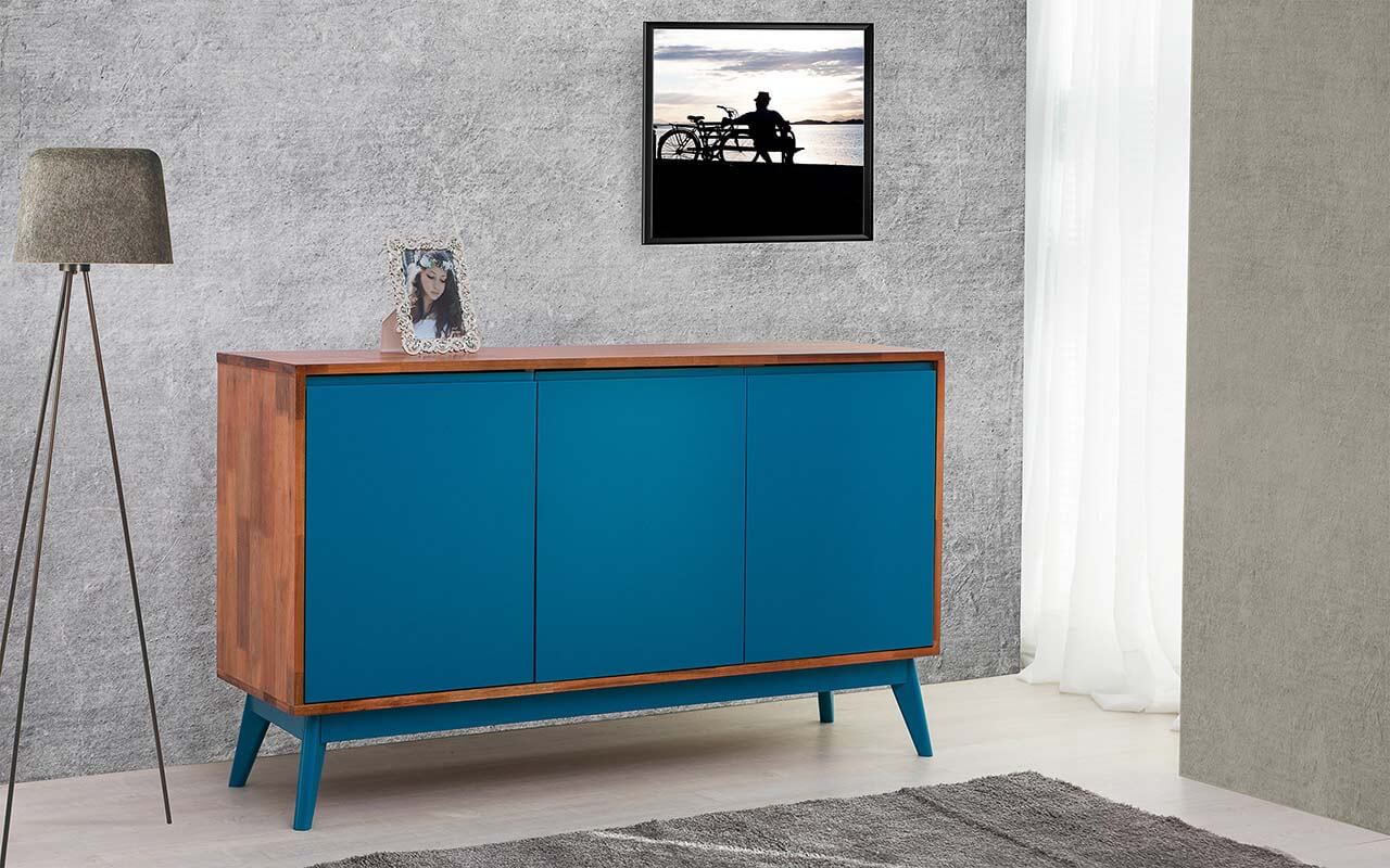 Idea Store Compre (ARMÁRIO PÉS PALITO BUFFET 3 PORTAS DE MADEIRA MACI u00c7A AZUL SATURNO Aparador Wahl Groomsman Body ~ Idea Store Compre (ARMÁRIO PÉS PALITO BUFFET 3 PORTAS DE MADEIRA MACI u00c7A AZUL SATURNO