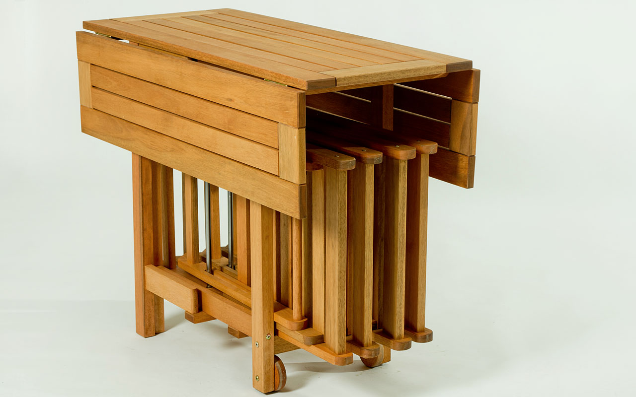 Conjunto Mesa Dobravel Gourmet De Madeira Com 4 Cadeiras Dobraveis Cor Jatoba 100x94 5x75 Cm Compre Na Idea Store E tem um grande diferencial: idea store