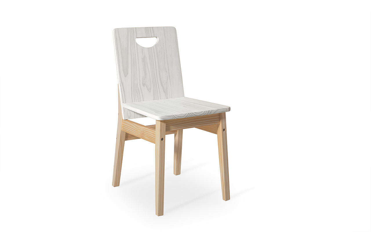 Cadeira De Madeira Moderna Para Mesa De Jantar Tucupi 40x51x81cm Cadeira De Madeira Moderna Para Mesa De Jantar Tucupi 40x51x81cm