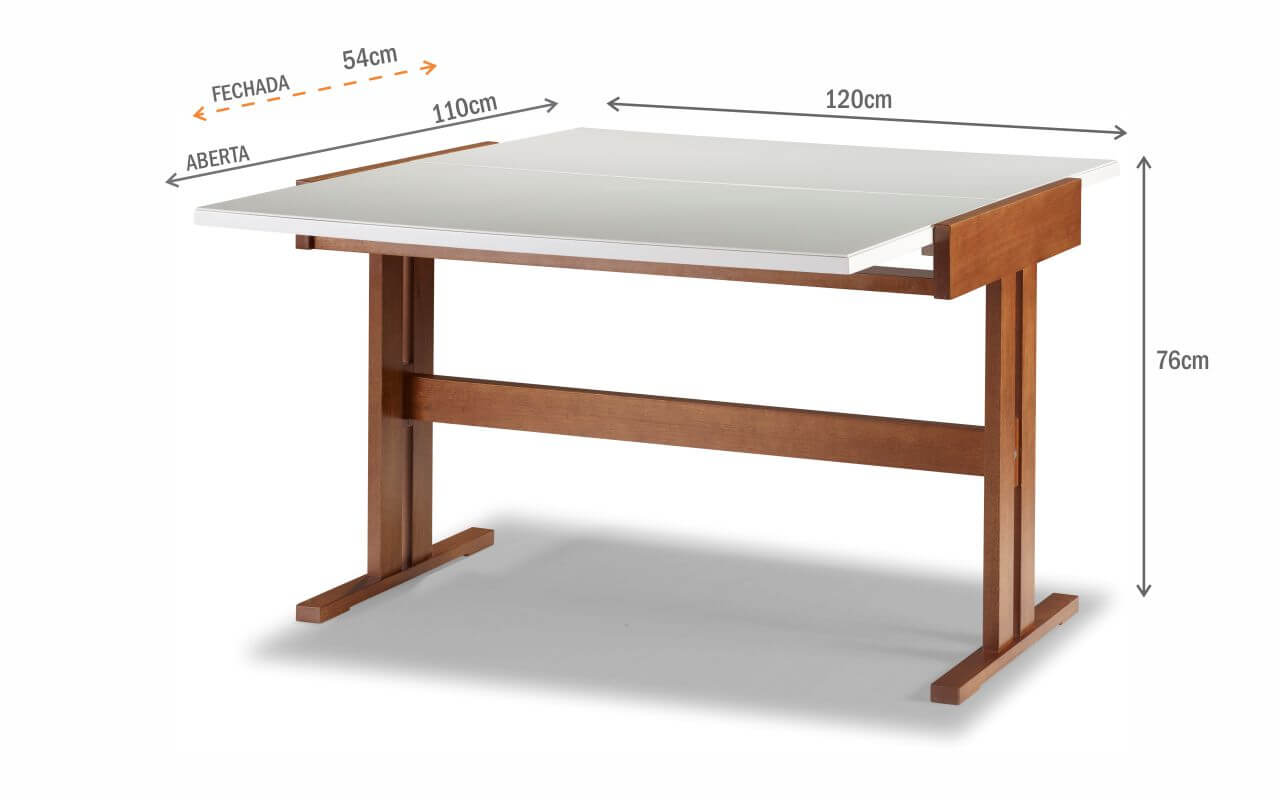 MESA ELÁSTICA EXTENS u00cdVEL COM VIDRO LACA FENDI NEA 110 54x120x76 CM Compre na Idea Store Aparador Mesa Extensivel ~ MESA ELÁSTICA EXTENS u00cdVEL COM VIDRO LACA FENDI NEA 110 54x120x76 CM Compre na Idea Store