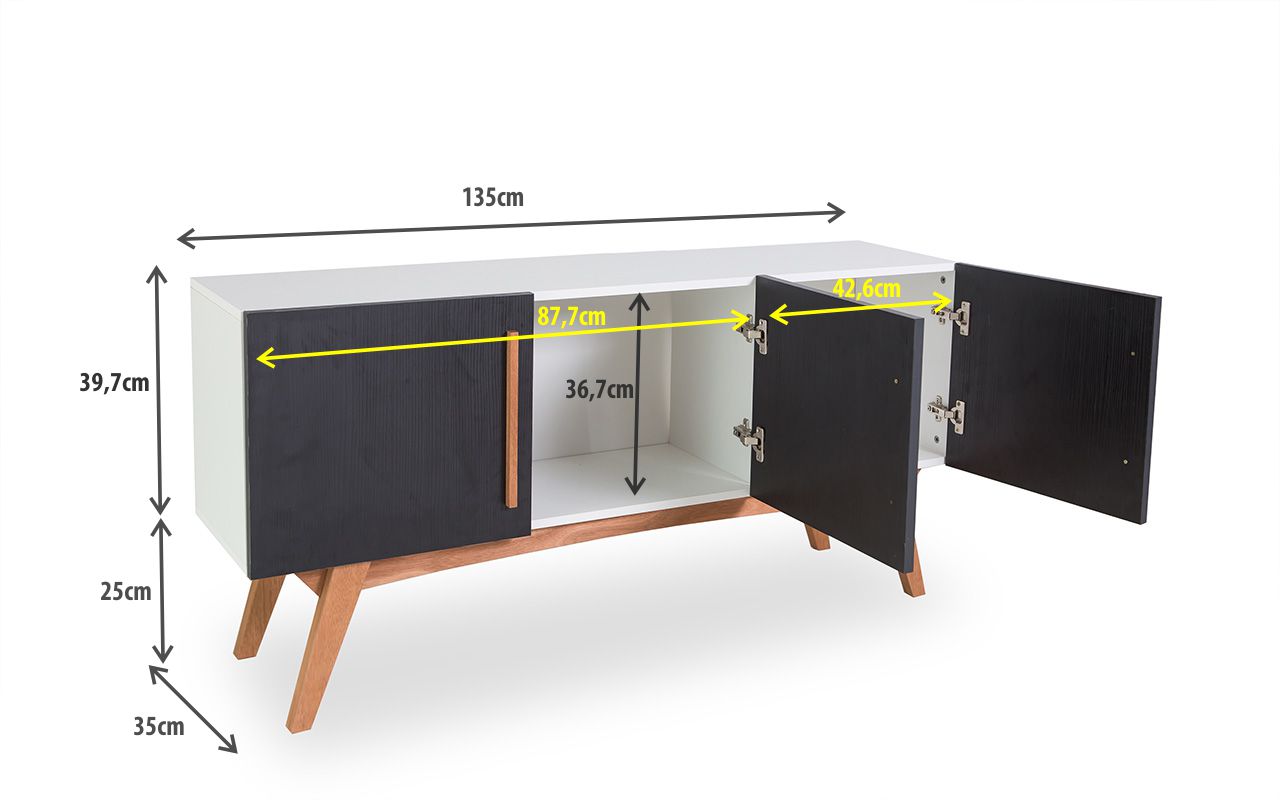 ARMÁRIO BALCÃO BUFFET COLORIDO PARA SALA DE JANTAR 3 PORTAS PRETAS ESTILO RETR u00d4 VINTAGE DOLORES Aparador Wahl Groomsman Body ~ ARMÁRIO BALCÃO BUFFET COLORIDO PARA SALA DE JANTAR 3 PORTAS PRETAS ESTILO RETR u00d4 VINTAGE DOLORES
