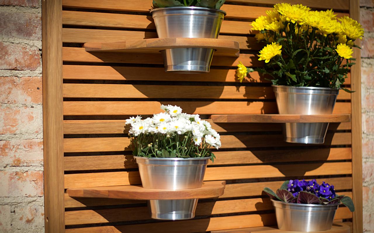 Estrado De Madeira Parede E Jardim Vertical Para Flores Zen Largo Jatoba 90x03x179 Cm Compre Na Idea Store madeira parede e jardim vertical