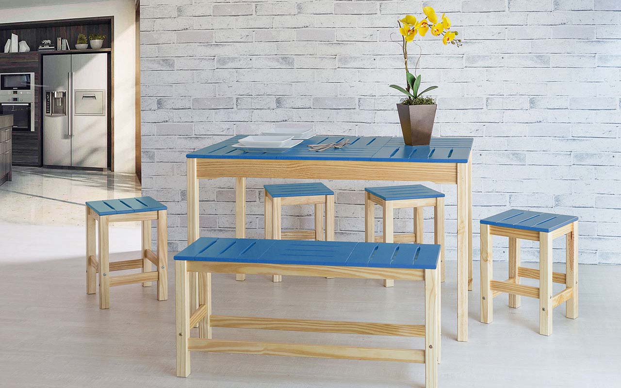 Sala De Jantar Gourmet De Madeira Maci A Taeda Natural Com Tampo Sala De Jantar Gourmet De Madeira Maci A Taeda Natural Com Tampo