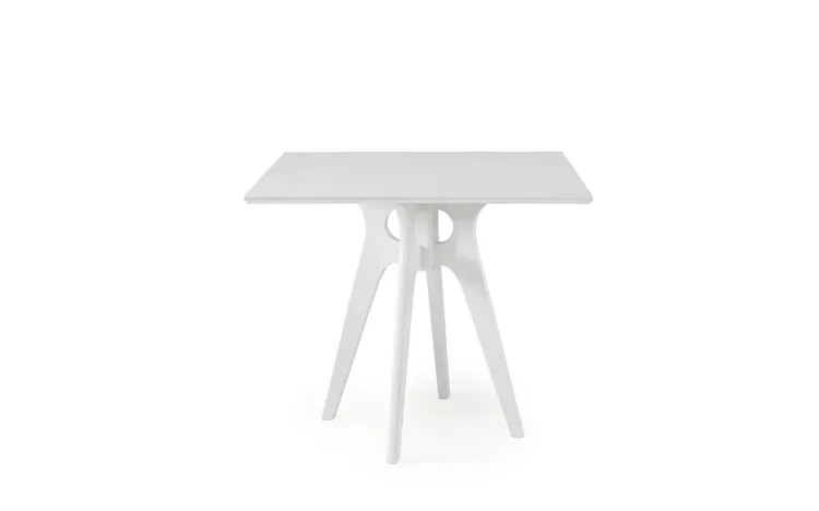 MESA BRANCA PARA LANCHONETE QUADRADA BIANCHI 90X77CM LACA BRANCA