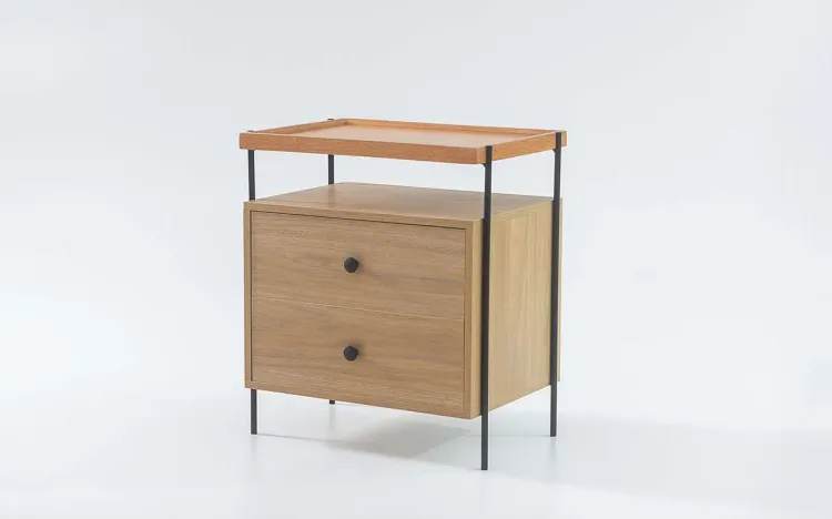 MESINHA LATERAL PARA QUARTO TRAY  MDF DUAL 52,6X37X60CM