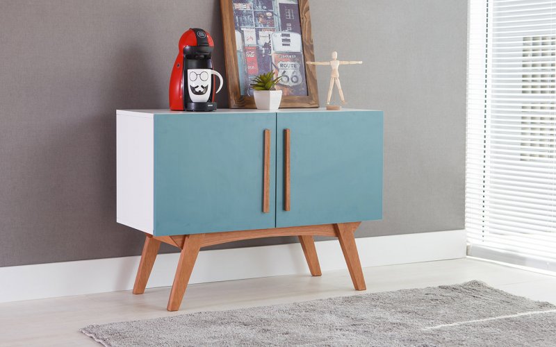 ARMÁRIO BALCÃO BUFFET COLORIDO PARA SALA DE JANTAR 2 PORTAS AZUIS ESTILO RETR u00d4 VINTAGE DOLORES Aparador Wahl Groomsman Body ~ ARMÁRIO BALCÃO BUFFET COLORIDO PARA SALA DE JANTAR 2 PORTAS AZUIS ESTILO RETR u00d4 VINTAGE DOLORES
