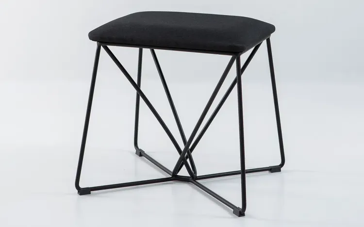 BANCO PARA HALL DE ENTRADA BEND 51X47X47CM TEC. 004 PRETO