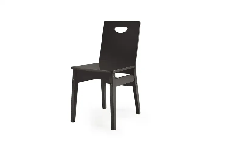 [OUTLET] CADEIRA PRETA PARA MESA DE JANTAR TUCUPI LACA PRETO 40X51X81CM