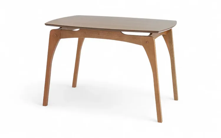 MESA JANTAR DE MADEIRA MACIÇA 4 LUGARES LUCIE 110X80X75CM VERNIZ AMENDOA