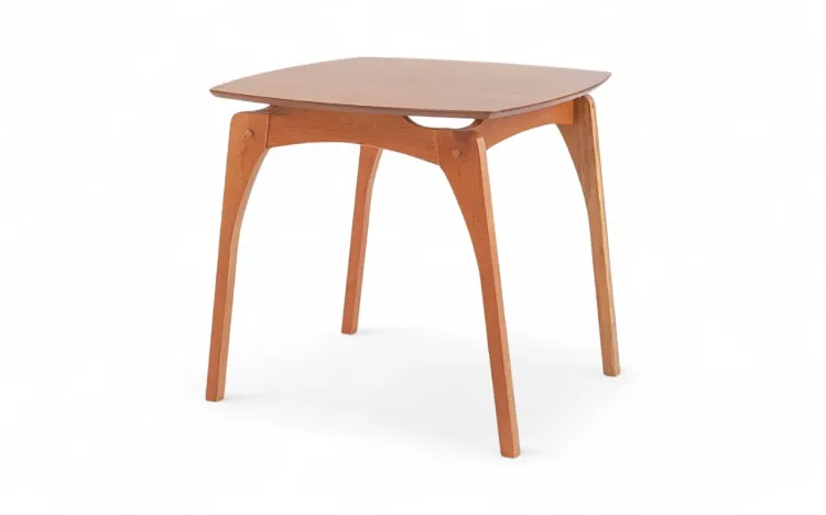 MESA QUADRADA DE JANTAR LUCIE 80X80X75CM VERNIZ JATOBÁ