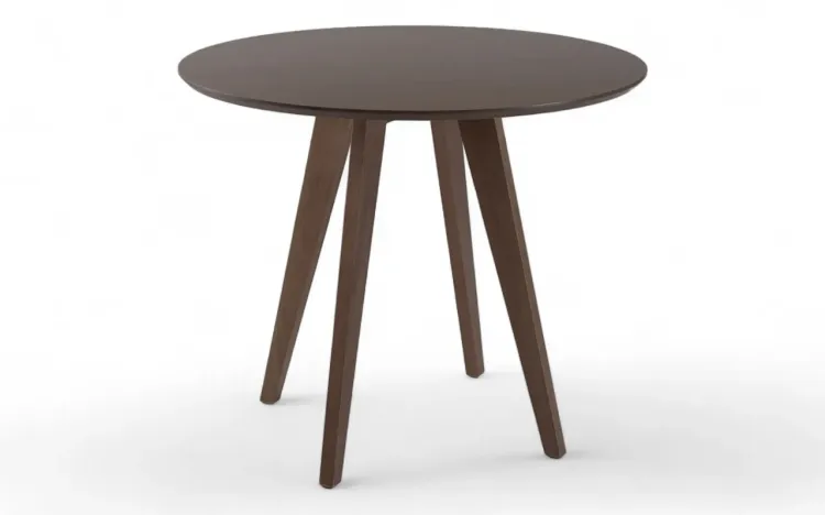 MESA JANTAR REDONDA LILA VERNIZ CAPUCCINO 90X90X77CM