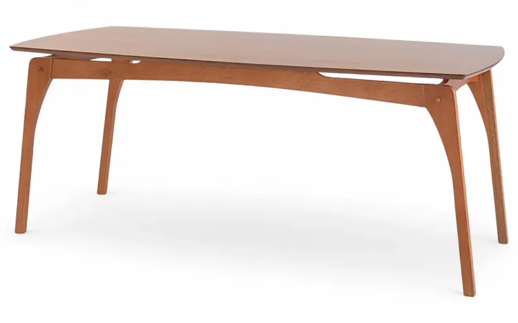 MESA DE JANTAR 8 LUGARES DE MADEIRA MACIÇA LUCIE 180X90X75CM VERNIZ JATOBÁ