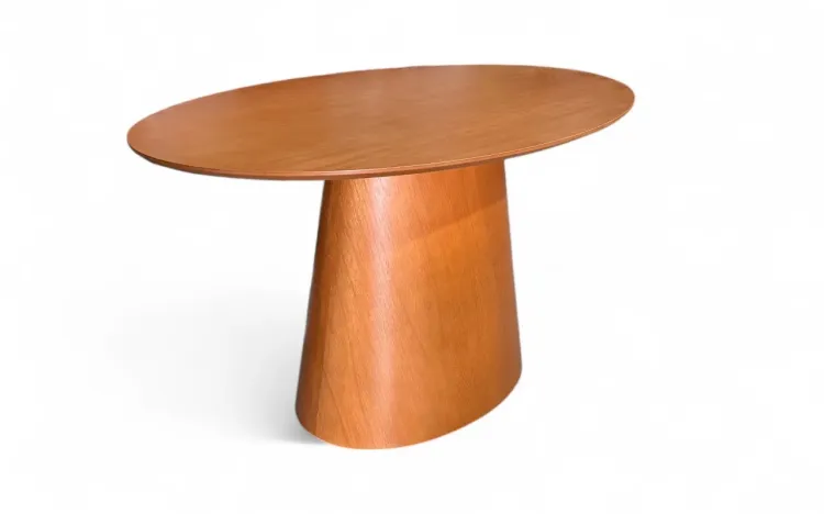 MESA DE JANTAR OVAL BASE CONICA OVAL 135X90X77CM PROTOTIPO