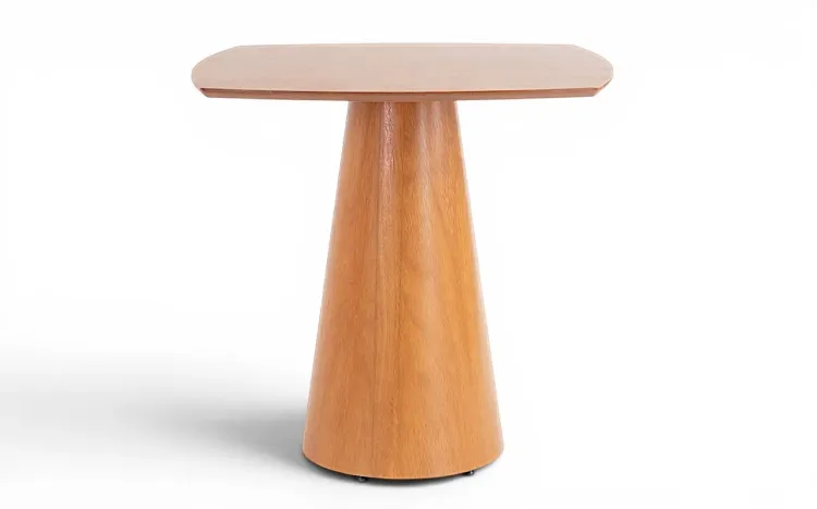 MESA CONE QUADRADA 80x80CM LINEA VERNIZ JATOB&Aacute; 