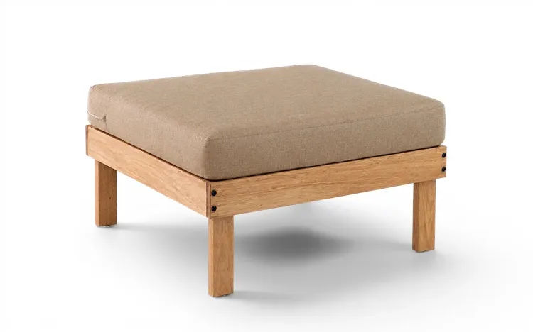 PUFE MODULAR PARA SOF&Aacute; DE VARANDA SOL STAIN JATOB&Aacute; ACQUABLOCK FENDI 80X80X42CM